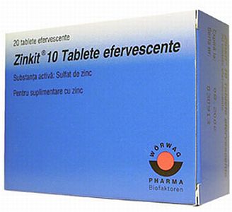 Zinkit effervescent tablets, 20 tablete